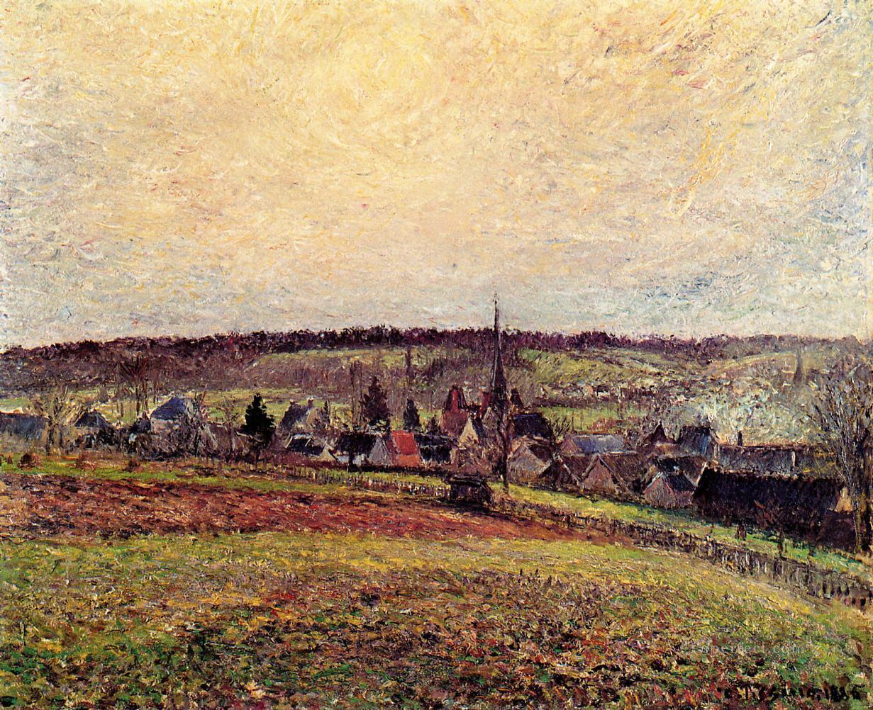エラニーの村 1885年 カミーユ・ピサロ油絵